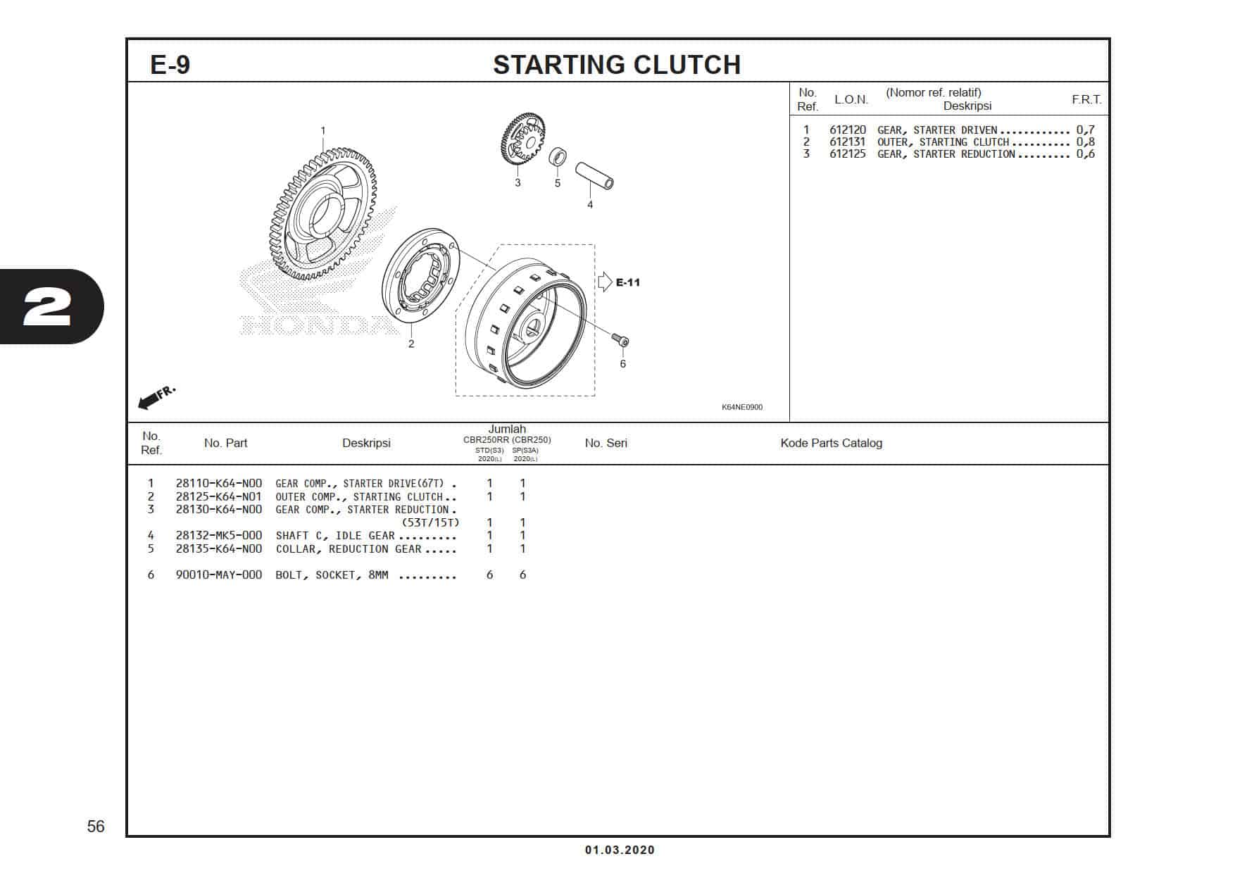 E-9 Starting Clutch