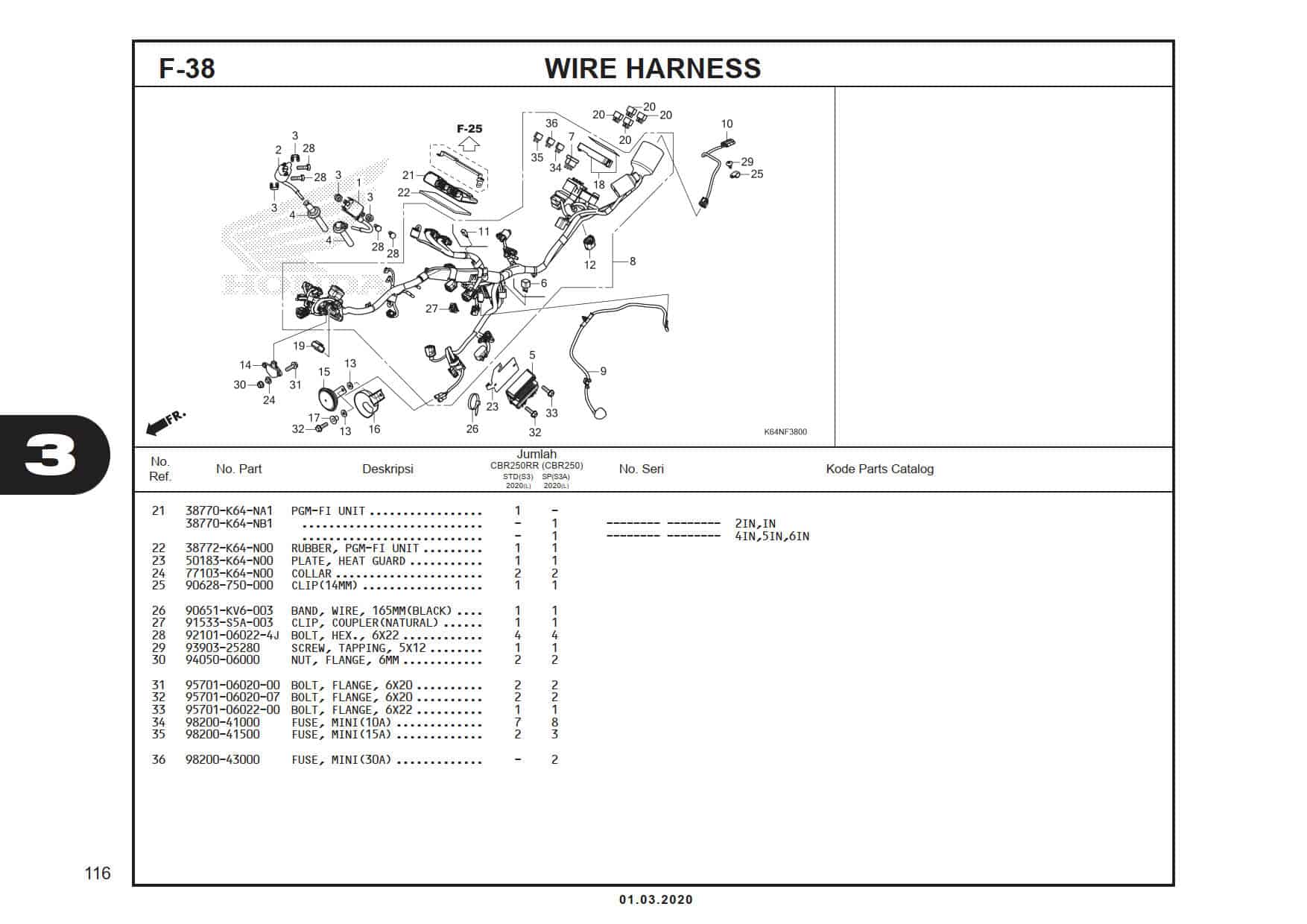 F-38 Wire Harness