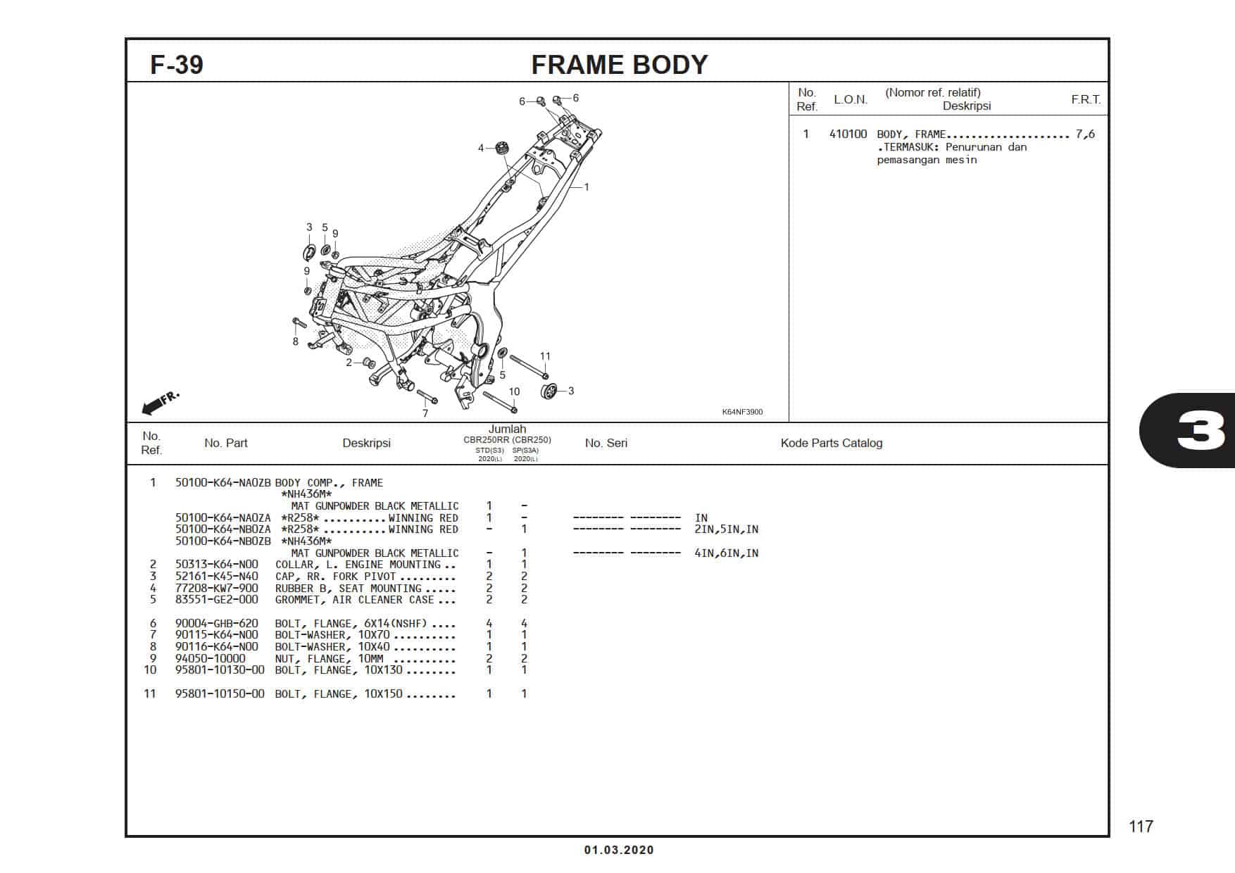 F-39 Frame Body