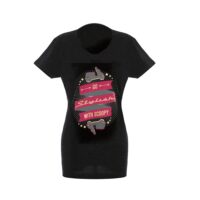 Scoopy Go T-Shirt Black Woman (S)