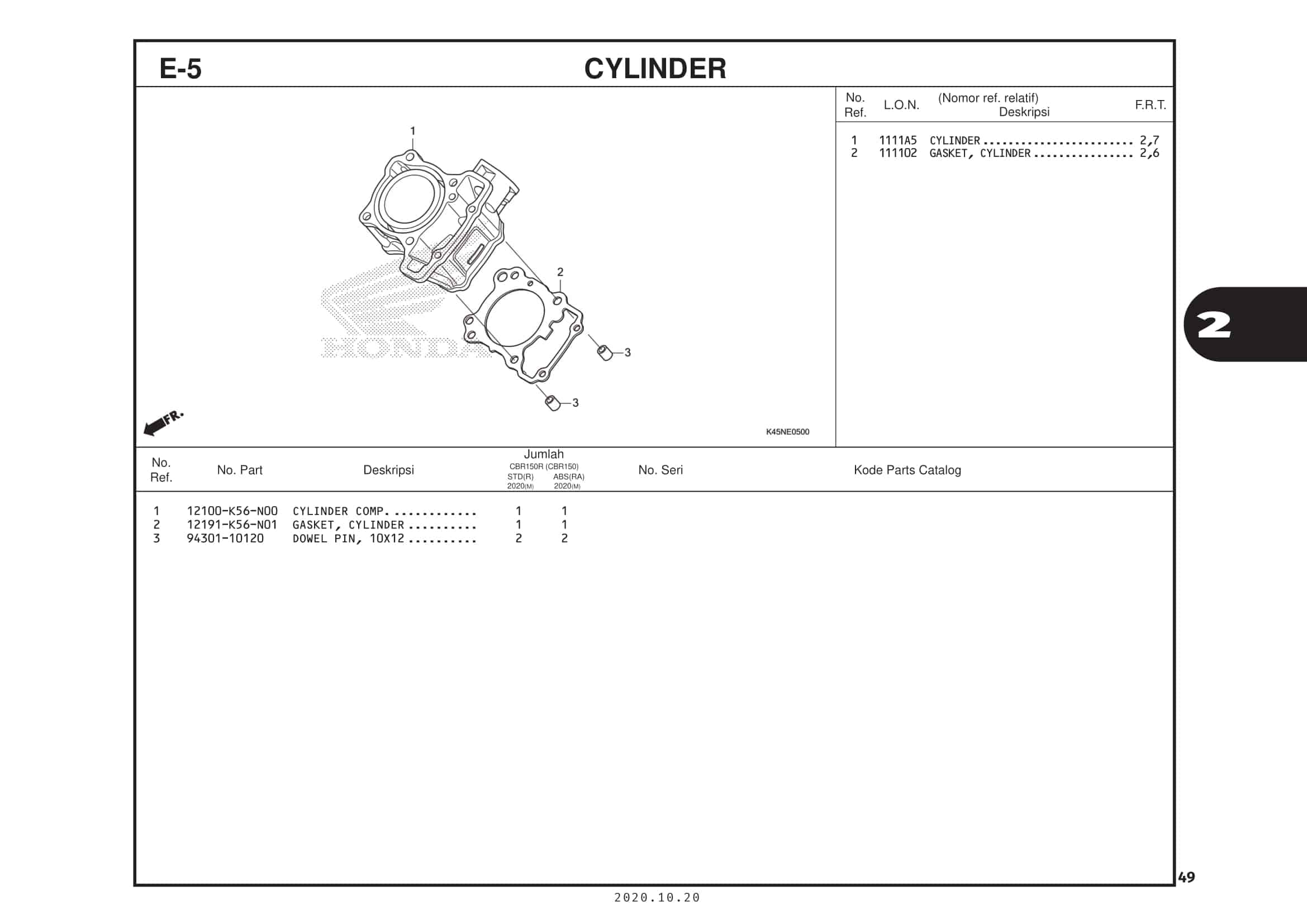 E-5 Cylinder