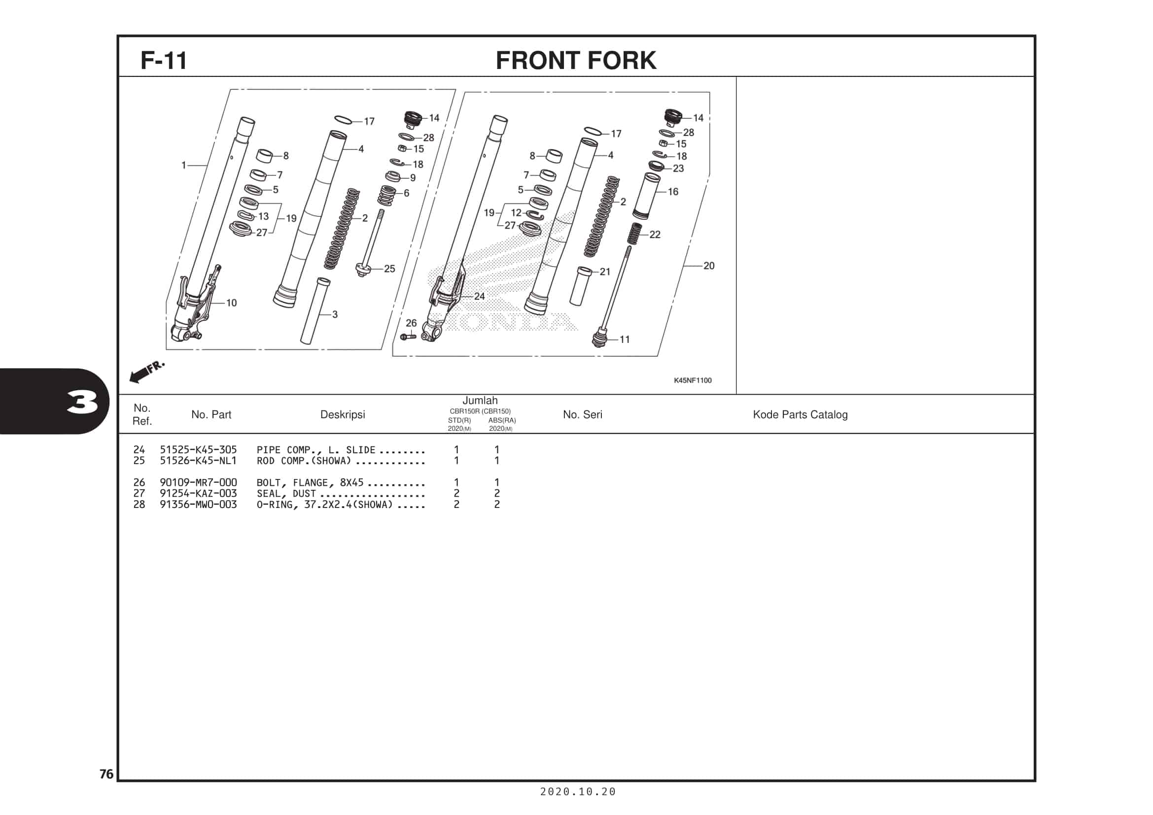 F-11 Front Fork