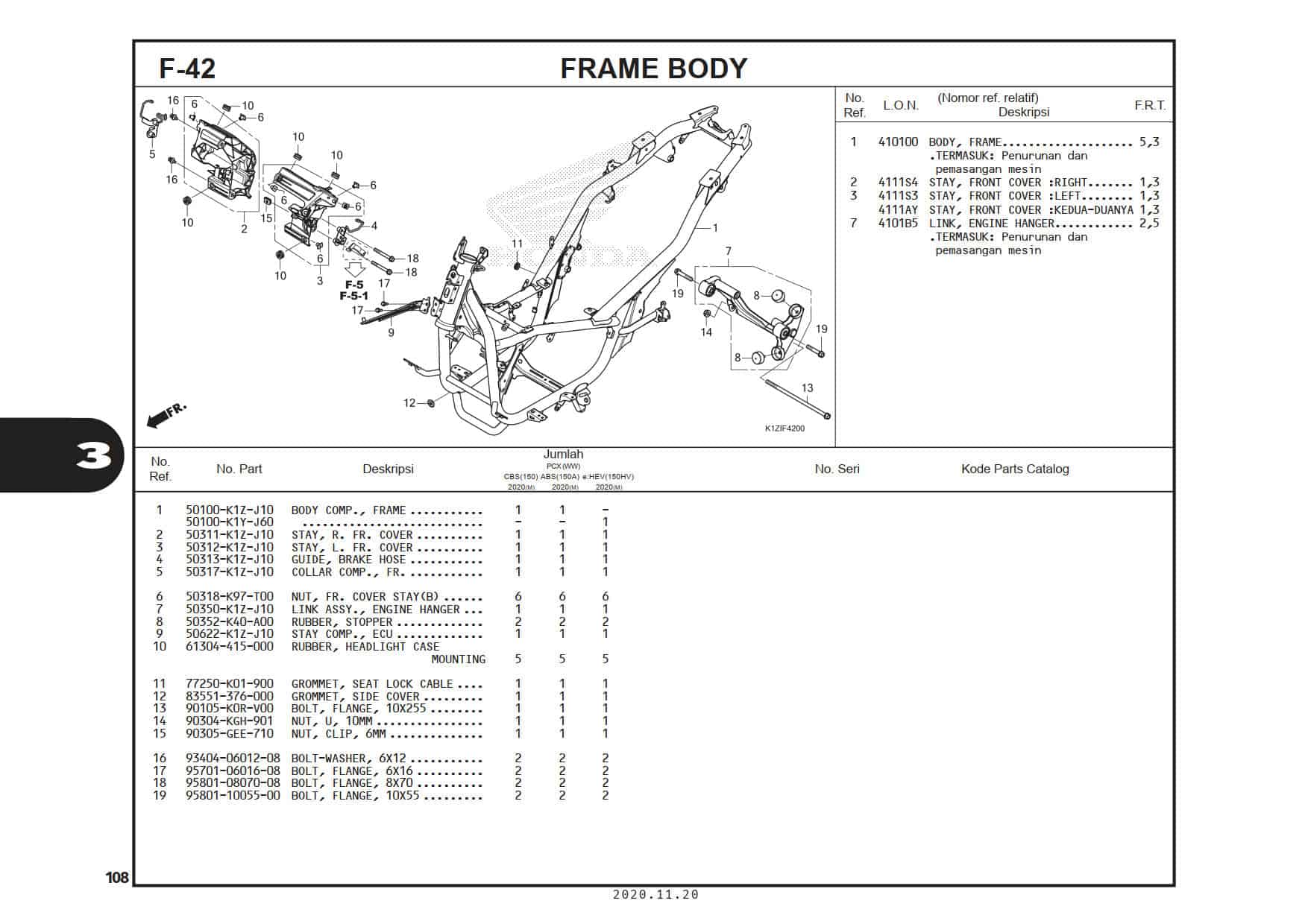 F-42 Frame Body