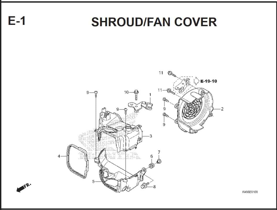 E-1 Shroud Fan Cover