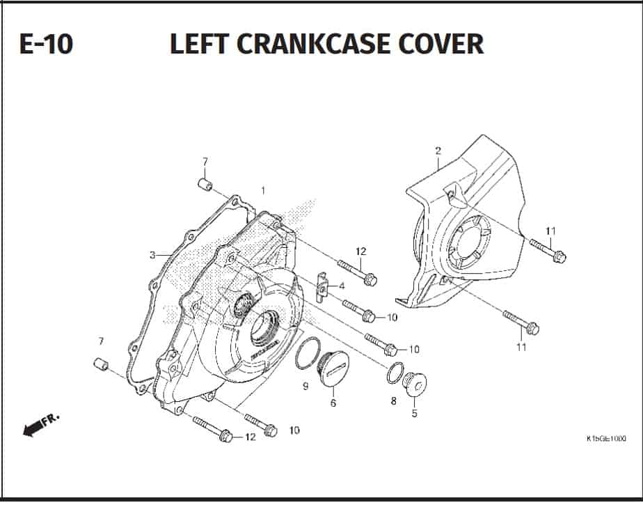 E-10 Left CrankCase Cover