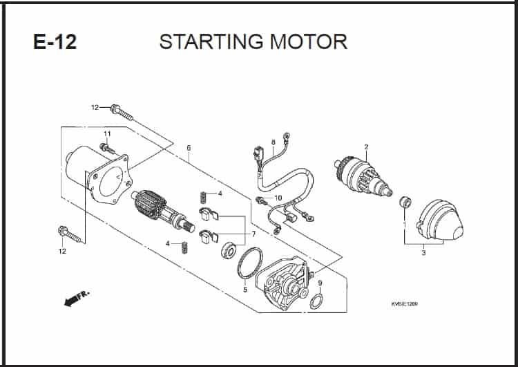 E-12 Starting Motor