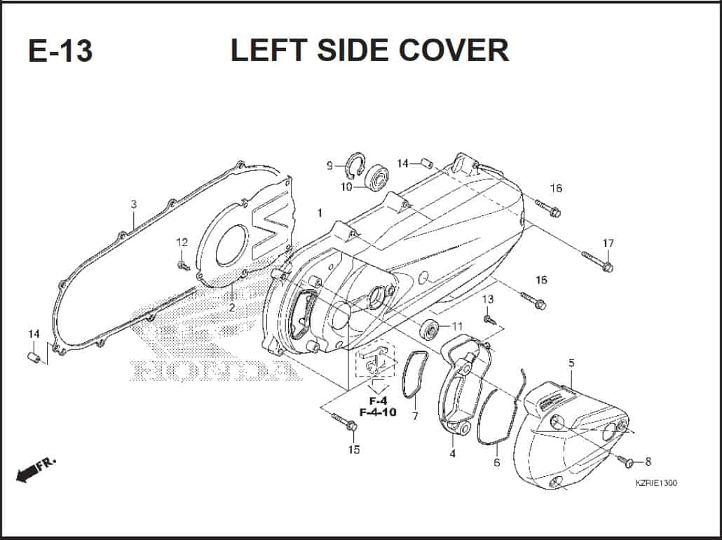 E-13 Left Side Cover