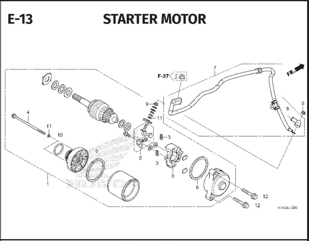 E-13 Starter Motor