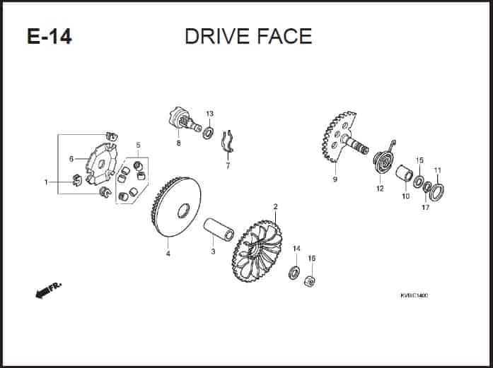 E-14 Drive Face