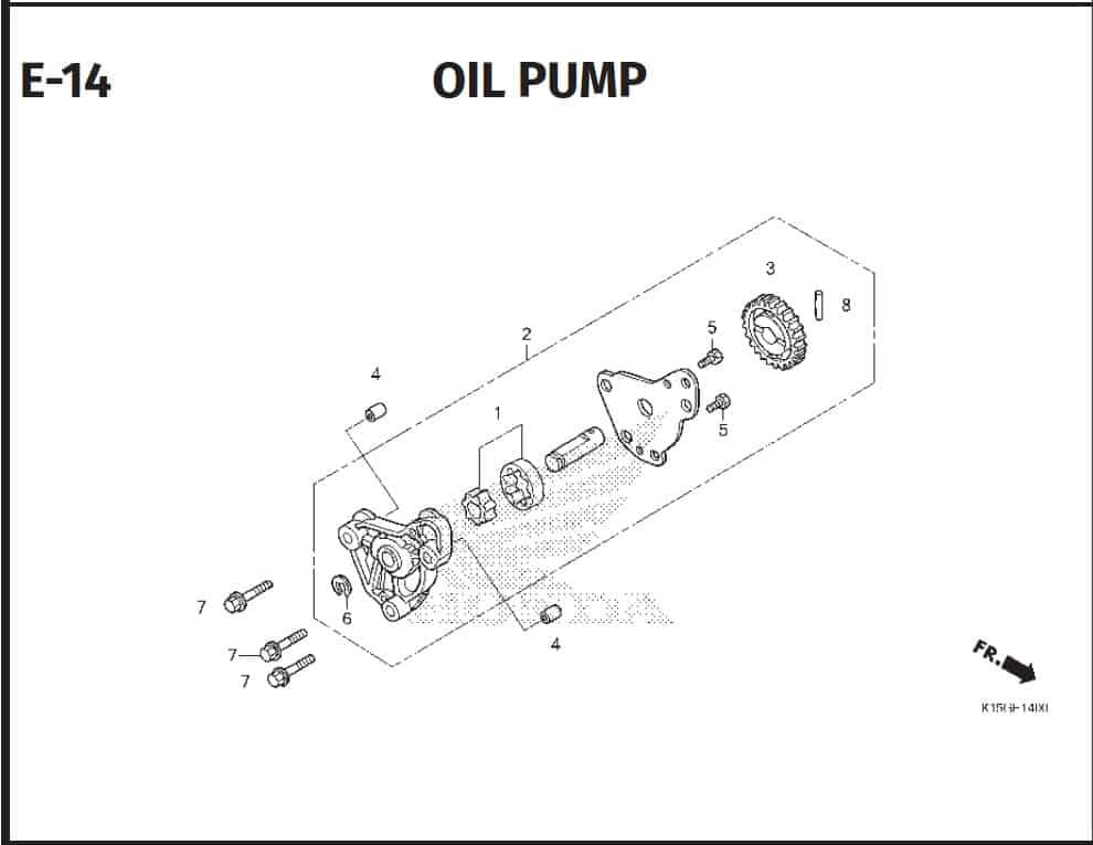 E-14 Oil Pump – Katalog Honda New CB150R StreetFire K15P