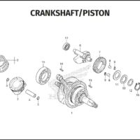 E-16 CrankShaft Piston