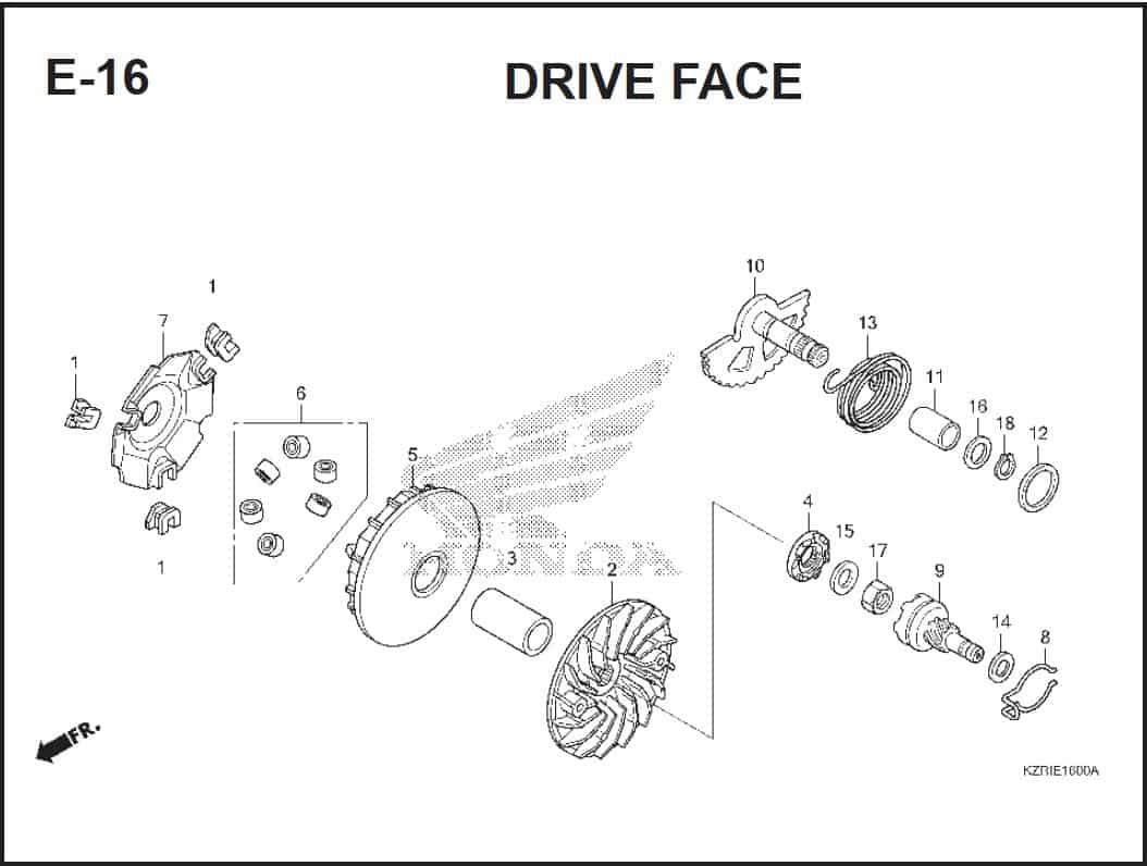 E-16 Drive Face