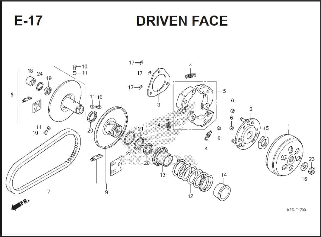 E-17 Drive Face