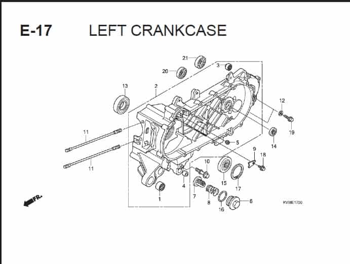 E-17 Left CrankCase