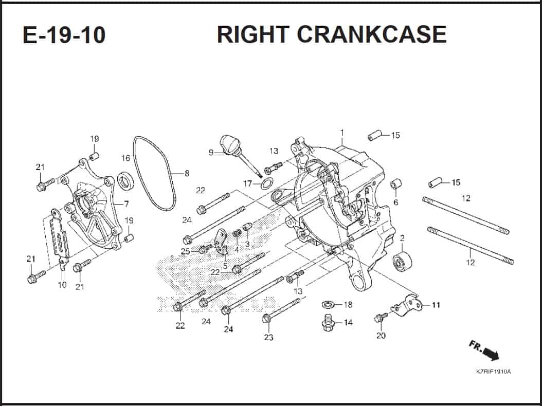 E-19-10 Right CrankCase