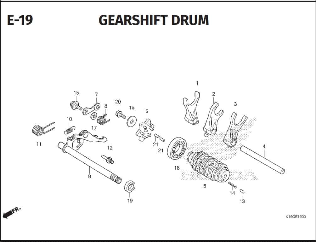 E-19 Gearshift Drum