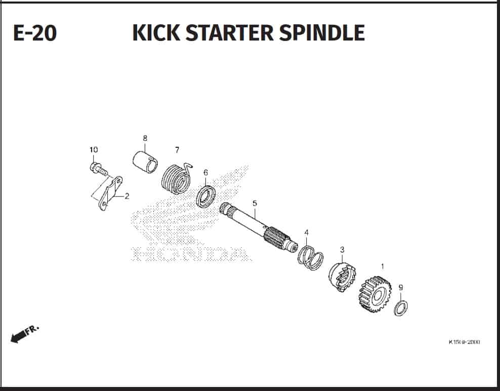 E-20 Kick Starter Spindle