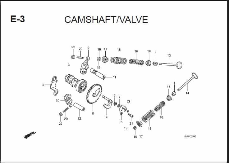 E-3 Camshaft Valve