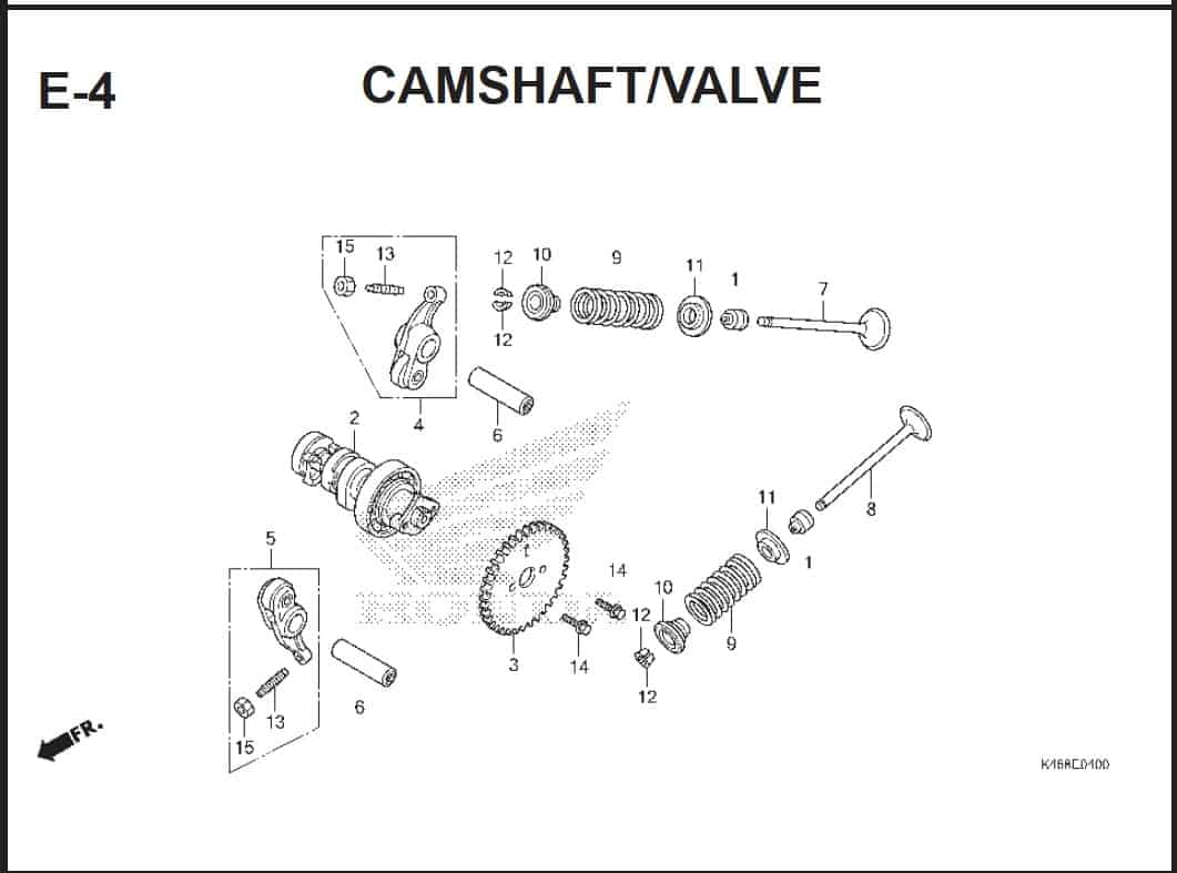 E-4 CamShaft Valve