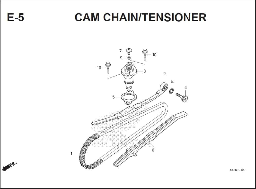 E-5 Cam Chain Tensioner