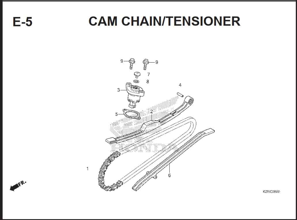 E-5 Cam Chain Tensioner