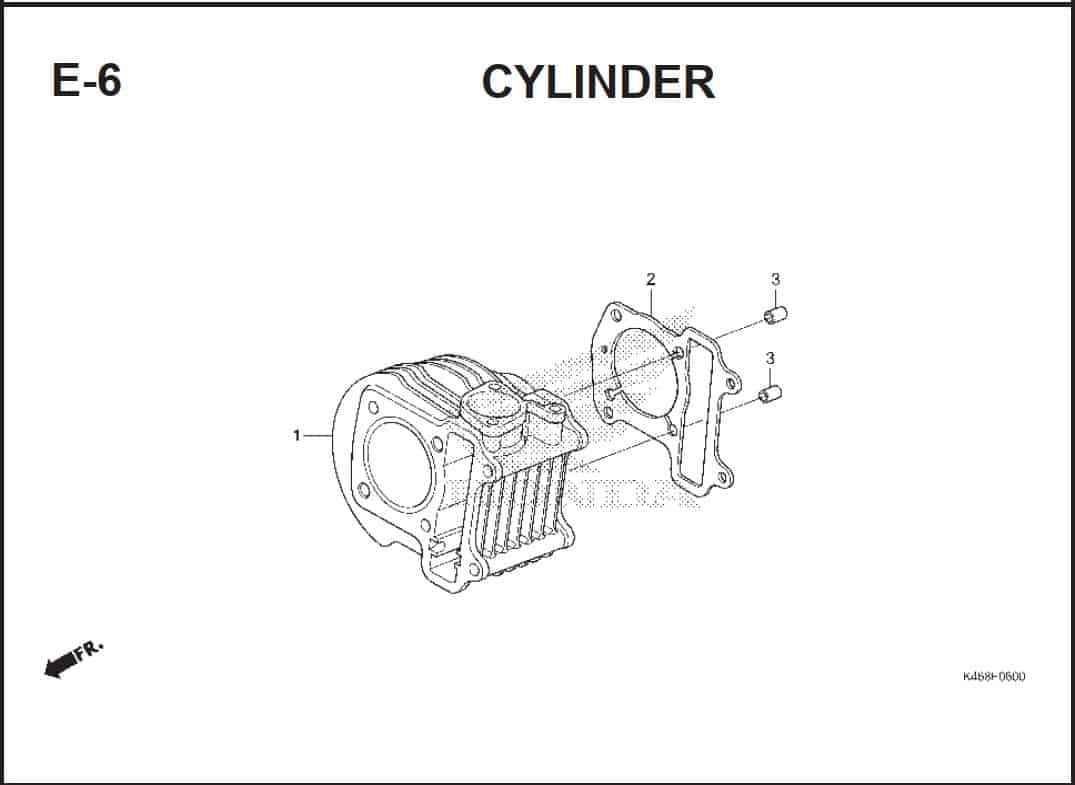 E-6 Cylinder – Katalog Honda Vario 110 FI