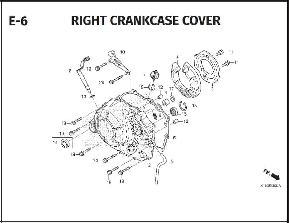 E-6 Right CrankCase Cover