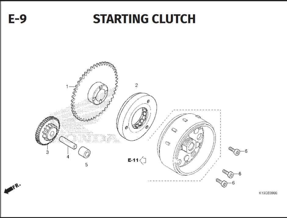 E-9 Starting Cluth