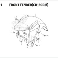 F-10-1 Front Fender (CB150RM)