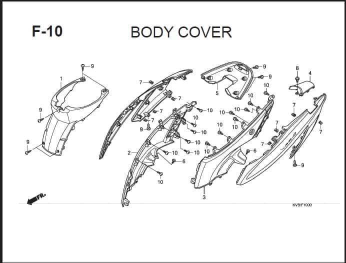 F-10 Body Cover