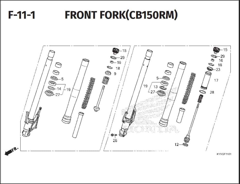 F-11-1 Front Fork (CB150RM)