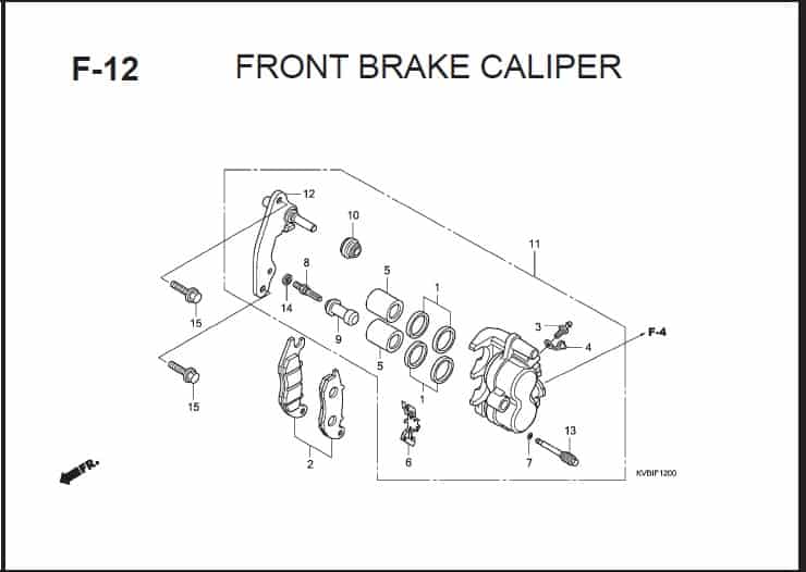 F-12 Front Brake Caliper