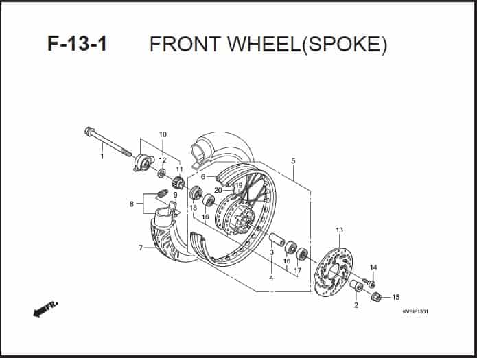 F-13 -1 Front Wheel