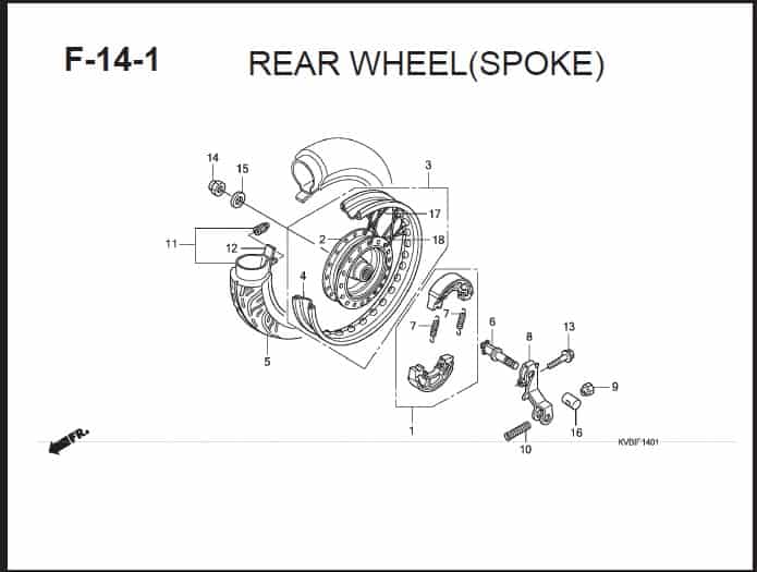 F-14-1 Rear Wheel