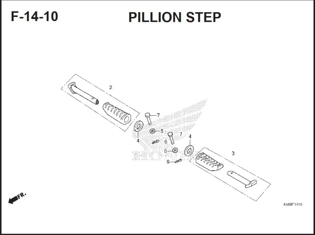 F-14-10 Pillion Step