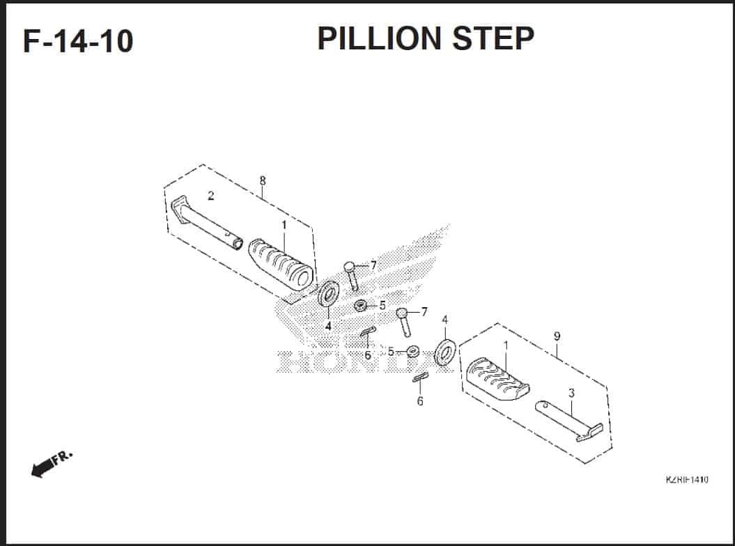 F-14-10 Pillion Step