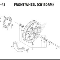 F-14-41 Front Wheel (CB150RM)