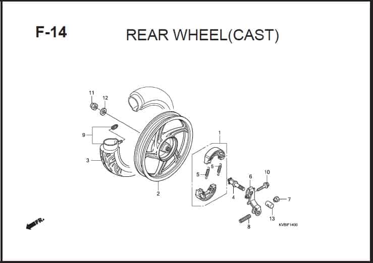 F-14 Rear Wheel