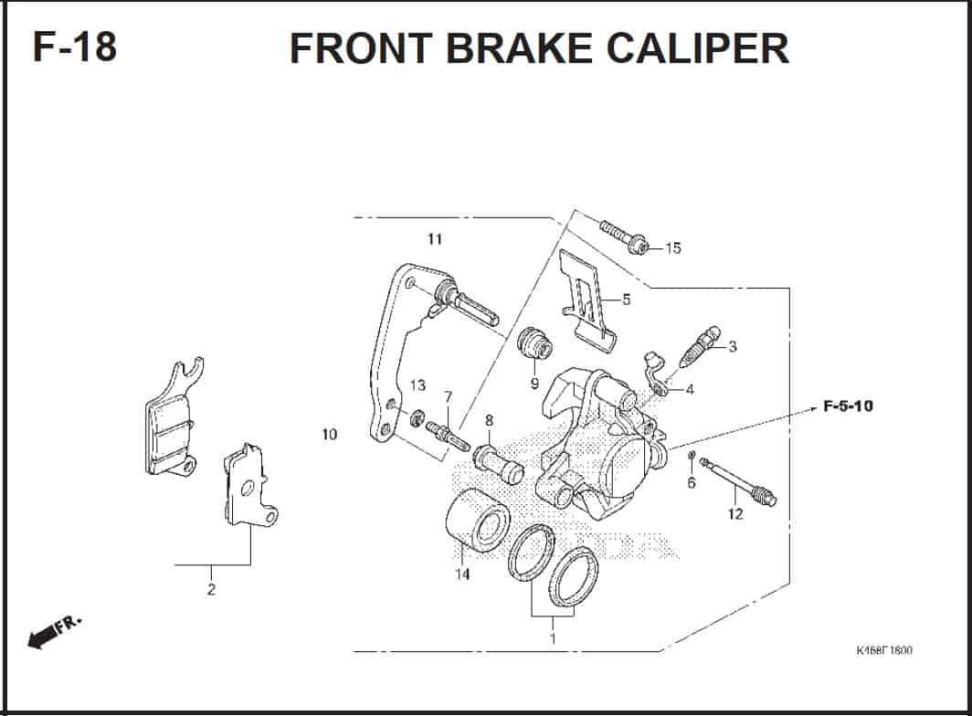 F-18 Front Brake Caliper