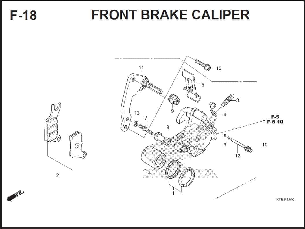 F-18 Front Brake Caliper