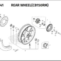 F-19-41 Rear Wheel (Cb150RM)
