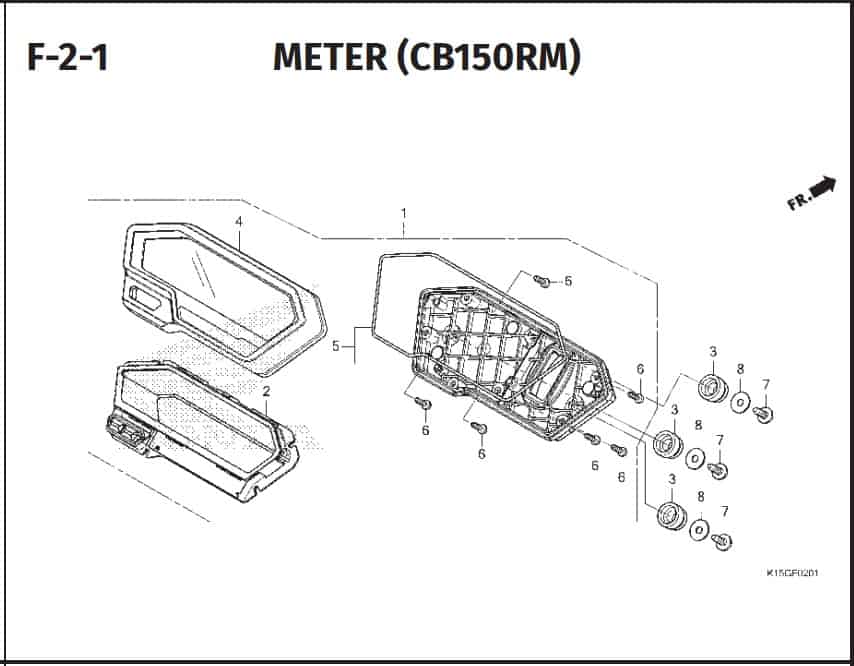 F-2-1 Meter (CBR150RM)