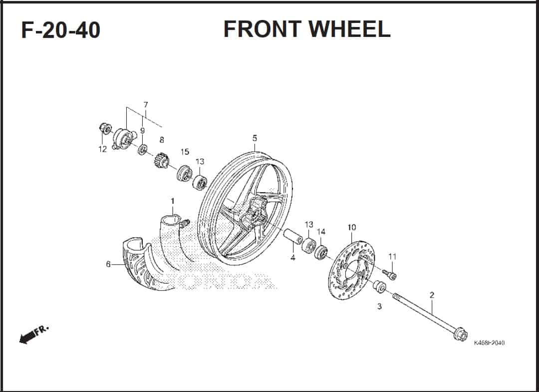 F-20-40 Front Wheel