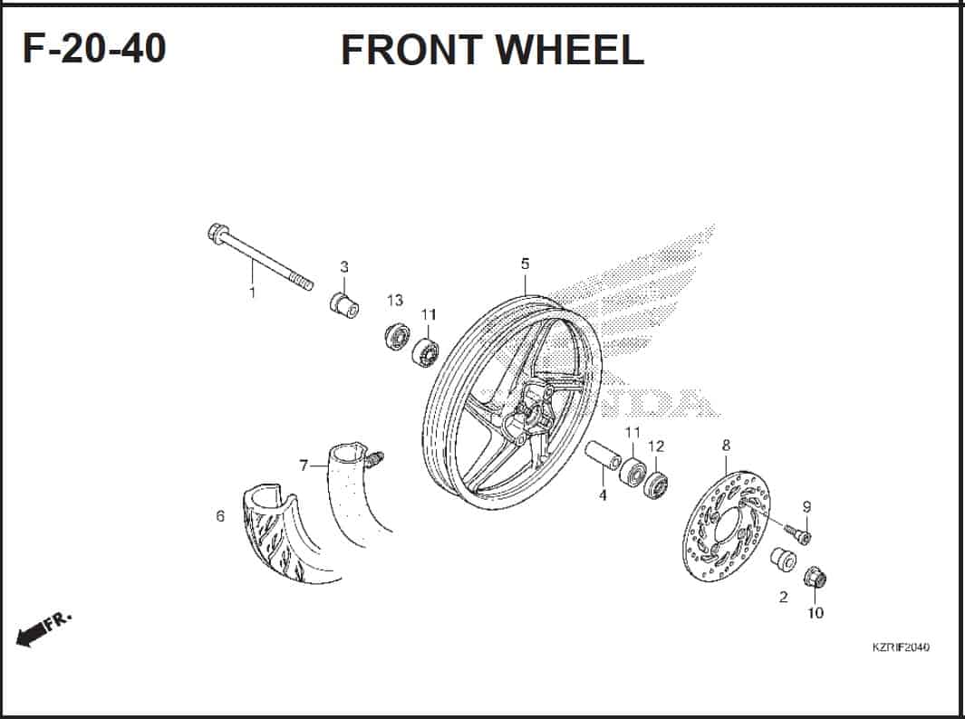 F-20-40 Front Wheel