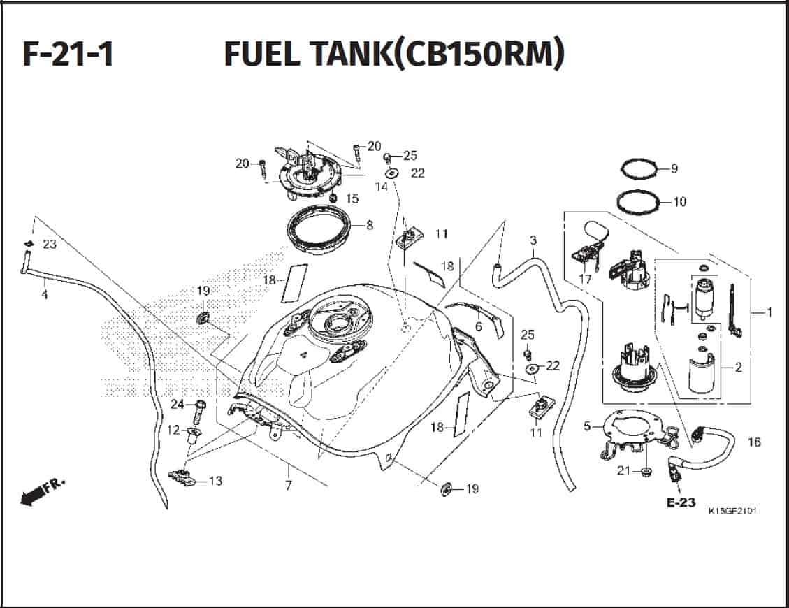 F-21-1 Fuel Tank (CB150RM)