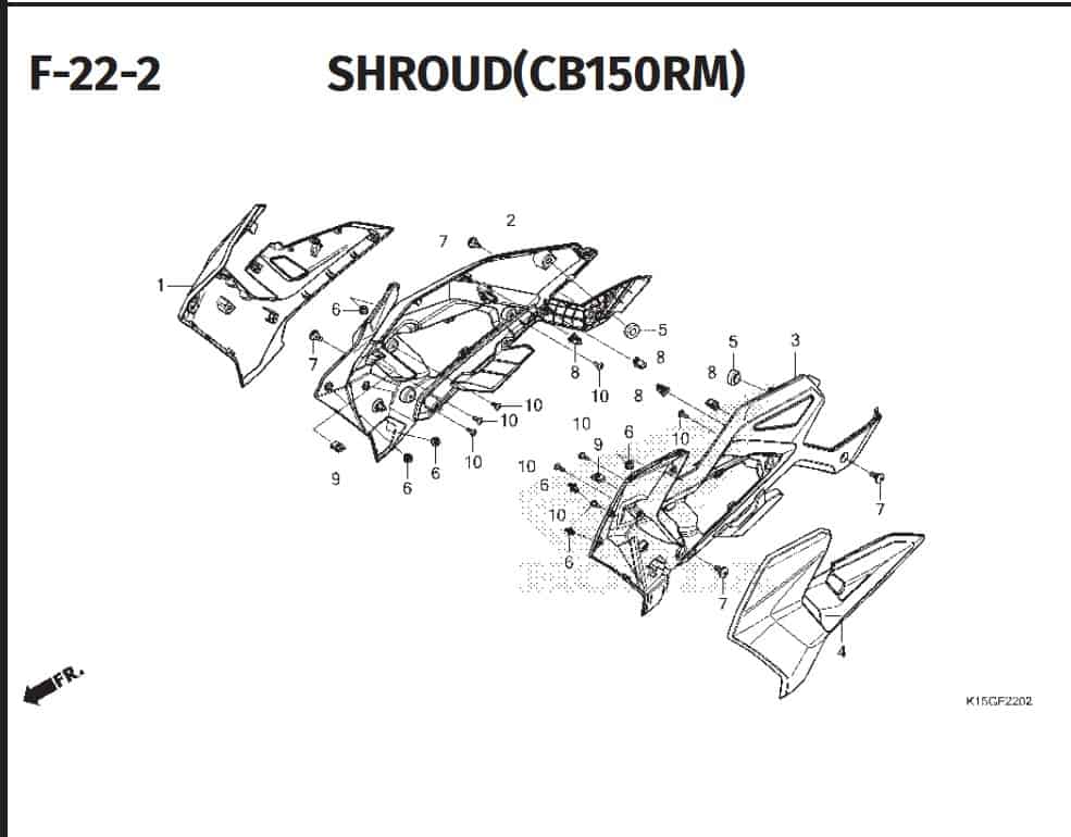 F-22 -2 Shroud (CB150RM)