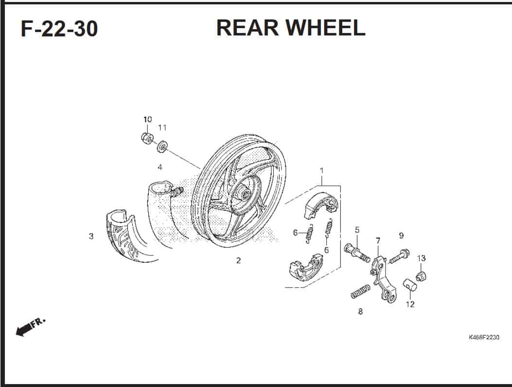 F-22-30 Rear Wheel