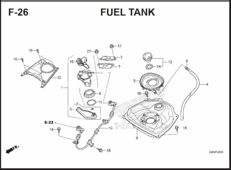 Jual Fuel Tank BeAT FI & Scoopy FI (17510K16900)