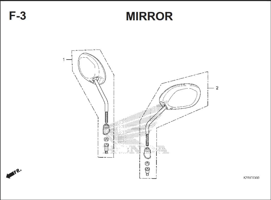 F-3 Mirror – Katalog Honda Vario Techno 125 -2