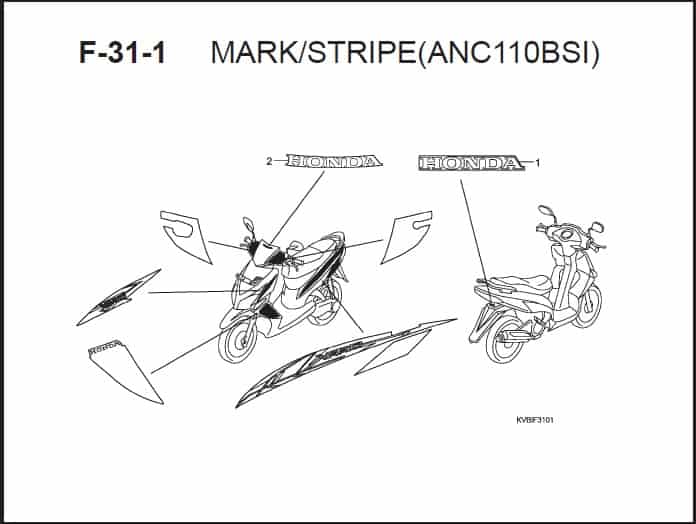 F-31-1 Mark Stripe